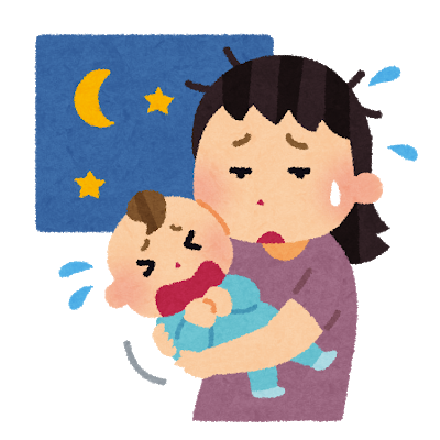 夜泣き　疳の虫　赤ちゃんが泣き止まない状態に困る母親